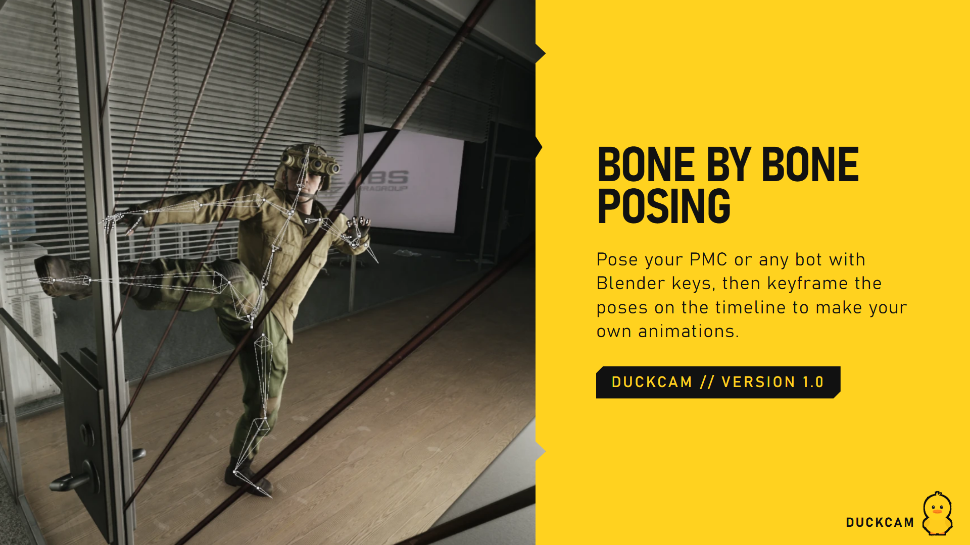 Bone by bone posing