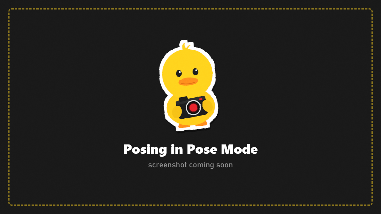 Posing in Pose Mode