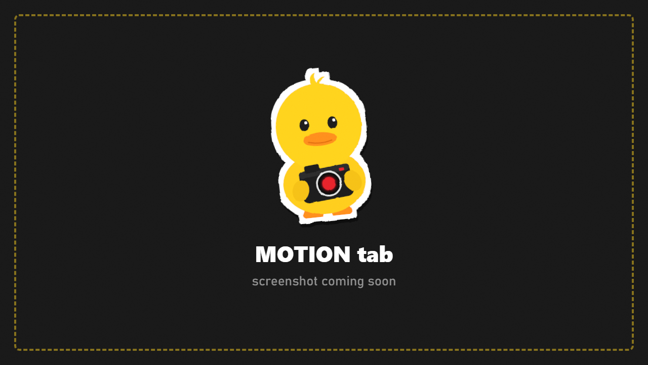 MOTION tab